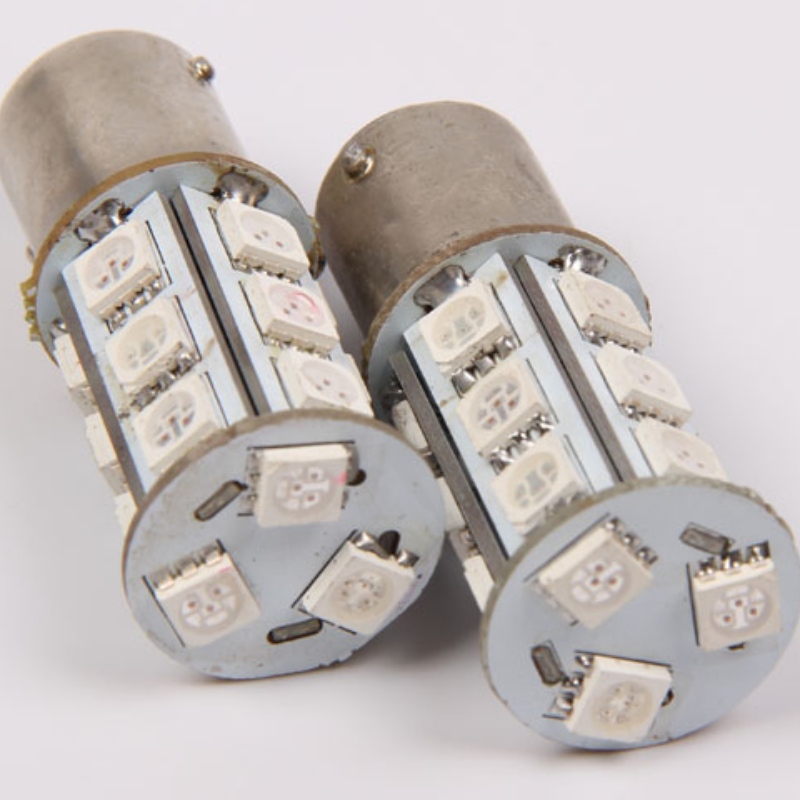 1157 bay15d p21 / 5w 18smd 5050 led светлинна спирачка