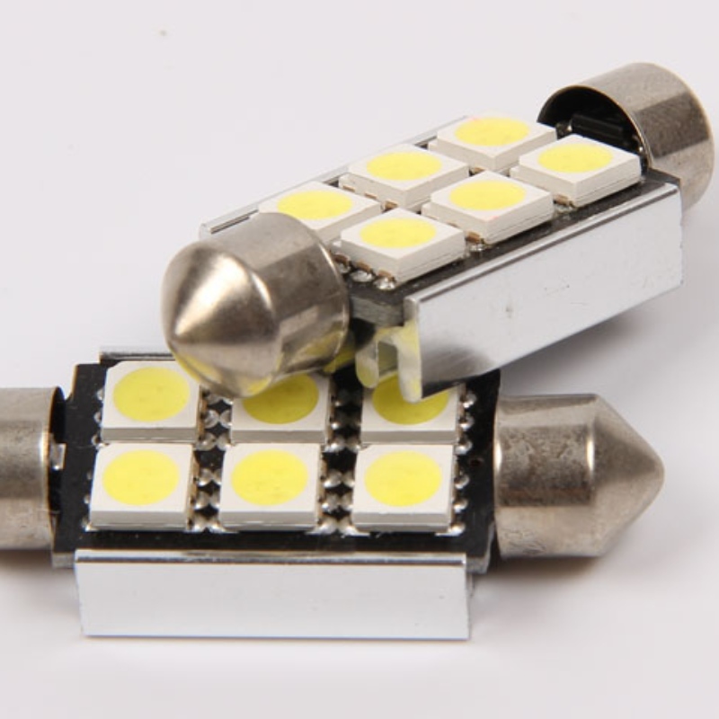 5050 6smd canbus без грешки 36 мм автомобил led фестон светлина светещ интериор