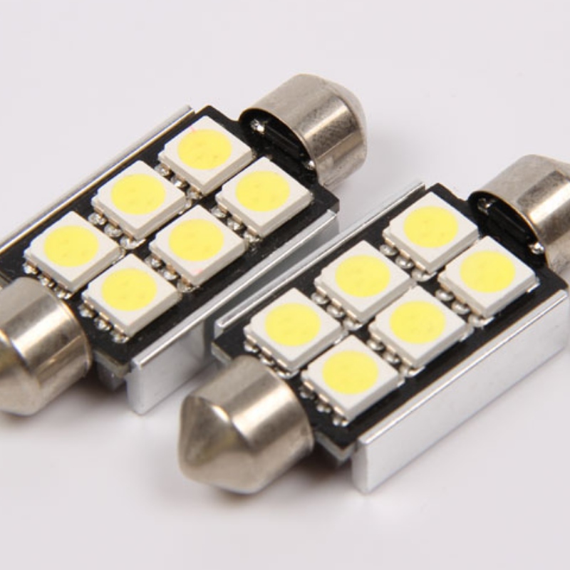 5050 6smd canbus без грешки 36 мм автомобил led фестон светлина светещ интериор