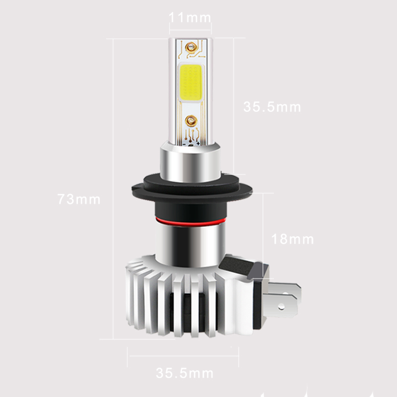 2019 всичко в един нов дизайн автоматично H7 с висока мощност led крушки с фарове h7 автомобил доведе фара за мъгла